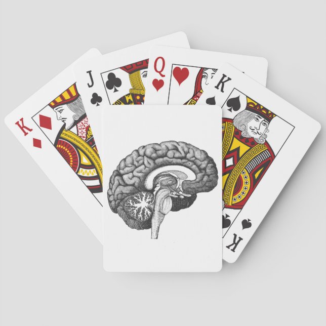 Vintage medizinische Anatomie zur Veranschaulichun Spielkarten (Rückseite)