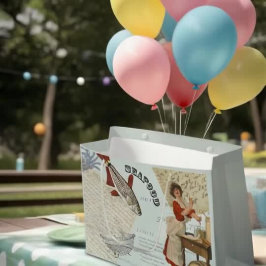 Vintage Meeresfrüchte Kochen Große Geschenktüte