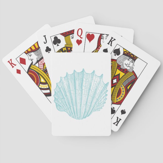 Vintage Meeresseashell Spielkarten (Rückseite)