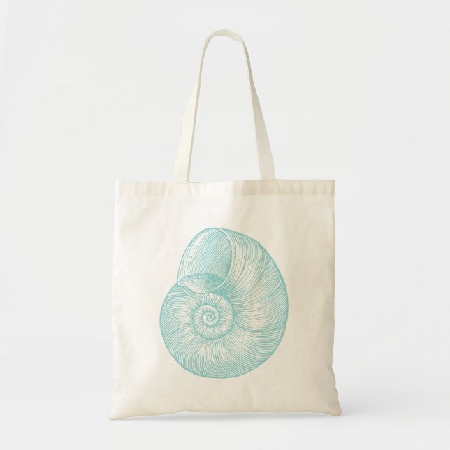Vintage Meeresseashell Tragetasche (Vorne)
