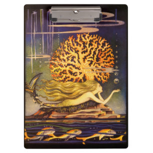 Vintage Meerjungfrau Klemmbrett