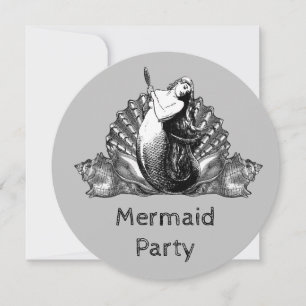 Vintage Meerjungfrau mit Seashells