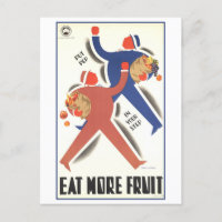 Vintage "Mehr Obst essen"-Poster