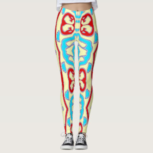 Vintage mehrfarbige nahtlose "Ratti_Creative_Arts" Leggings