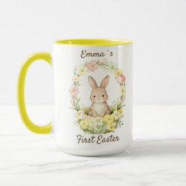 Vintage Mein erster Osterhase Blumenkranz Tasse