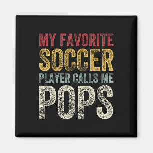 Vintage Mein Lieblingsfußballspieler nennt mich Op Magnet
