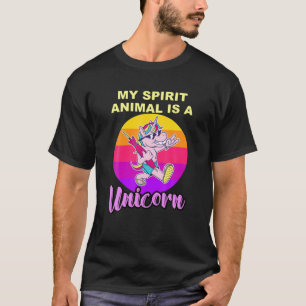 Vintage Mein Seelentier Ist Ein Einhorn Lustiges E T-Shirt