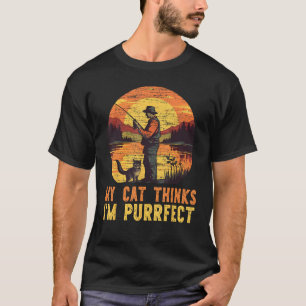 Vintage Meine Katze denkt, ich bin purrfekt Katze T-Shirt