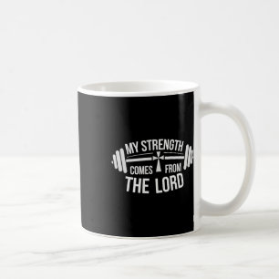 Vintage Meine Stärke Christliche Männer Bibelvers Kaffeetasse