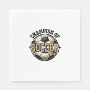 Vintage-Meister des Soccer-Ball-Shirt-Designs_1 Serviette