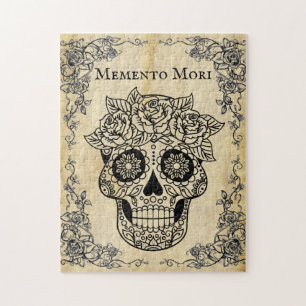 Vintage-Memento-Mori-Totenkopf