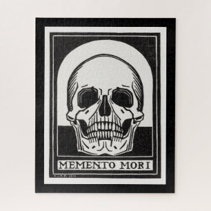 Vintage Memento Mori Totenkopf Illustration