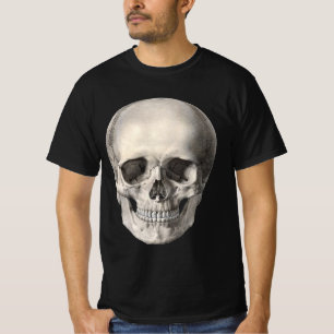 Vintage Menschliche Anatomie Schädel, Halloween Sk T-Shirt