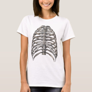 Vintage menschliche Anatomie Skelett Skelettale Ri T-Shirt