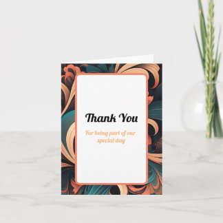 Vintage Merci floral rétro