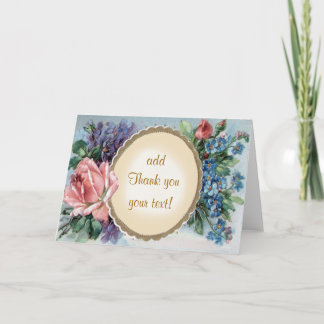 Vintage Merci Floral / Utilisez votre chemin Voitu