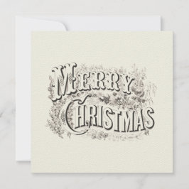 VINTAGE "MERRY CHRISTMAS" CHRISTMAS GREETING CARD