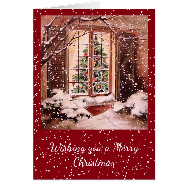 Vintage Merry Christmas House (Devant)