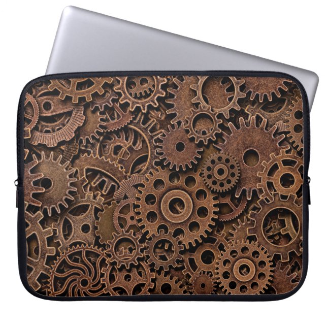 Vintage Metallmessgeräte Laptopschutzhülle (Vorderseite)