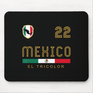 Vintage Mexico Fußball Flaggen Fan Geschenk Mousepad