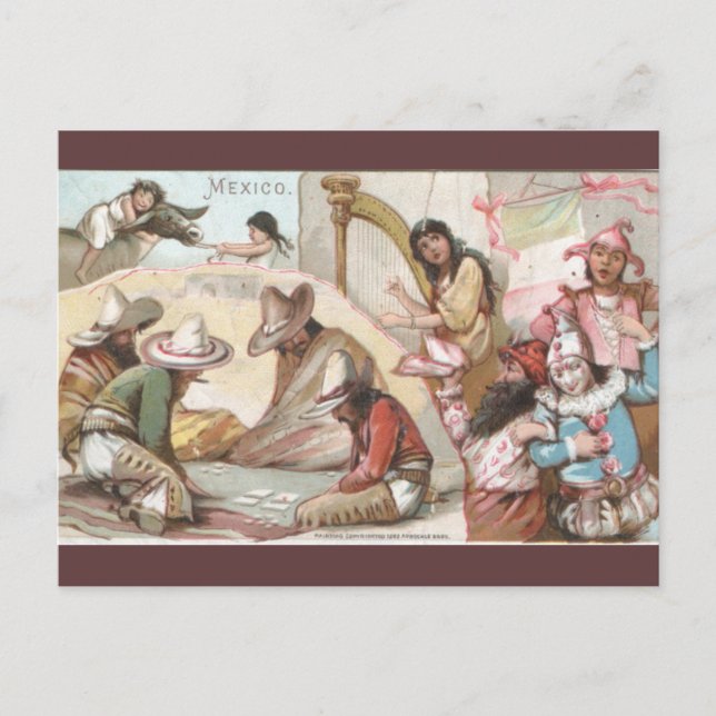 Vintage Mexico Postkarte (Vorderseite)