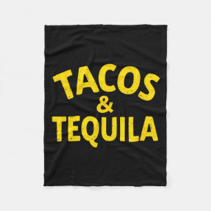 Vintage mexikanische Fiesta-Tacos & Trinken Fleecedecke
