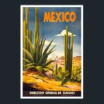 Vintage, Mexiko Poster<br><div class="desc">Vintage Reiseplakat für Mexiko.</div>