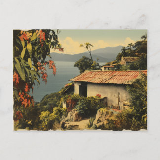 Vintage Mexiko-Straßen Postkarte