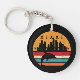 Vintage Miami 80s Dolphin Silhouette Souvenir Dolp