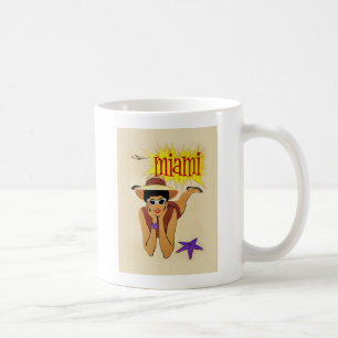Vintage Miami Beach Kaffeetasse