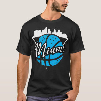 Vintage Miami Florida Retro Basketball I Miami  T-Shirt