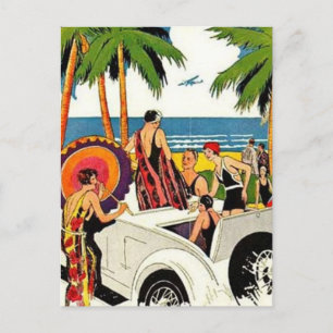 Vintage Miami, Florida, USA - Postkarte