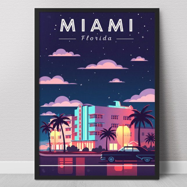 Vintage Miami Poster (Von Creator hochgeladen)