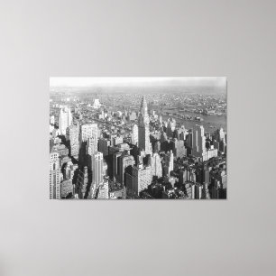 Vintage Midtown Manhattan Fotografie Leinwanddruck
