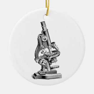 Vintage Mikroskop-Illustrations-Retro Mikroskope Keramikornament