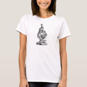 Vintage Mikroskop-Illustrations-Retro Mikroskope T-Shirt