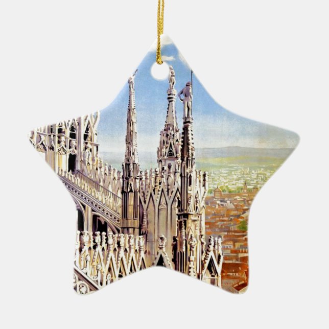 Vintage Milano Travel Keramikornament (Vorne)