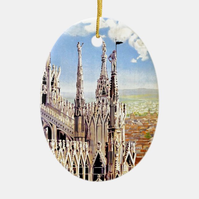 Vintage Milano Travel Keramikornament (Vorne)