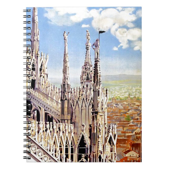 Vintage Milano Travel Notizblock (Vorderseite)