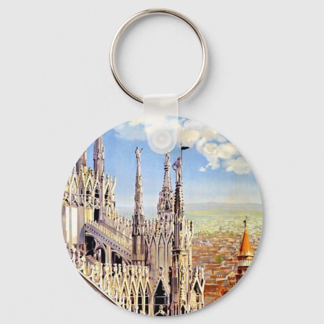 Vintage Milano Travel Schlüsselanhänger (Vorderseite)