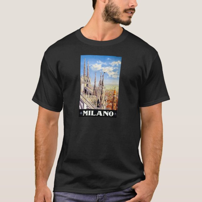 Vintage Milano Travel T-Shirt (Vorderseite)