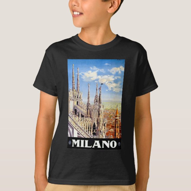 Vintage Milano Travel T-Shirt (Vorderseite)