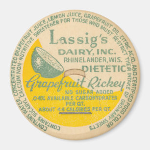 Vintage Milchflasche-Kappe Magnet