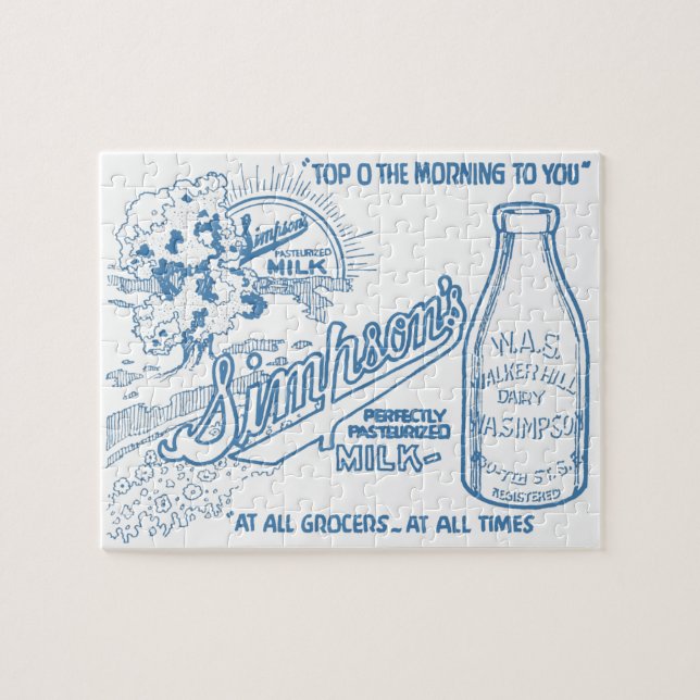 Vintage Milchwerbung (Horizontal)