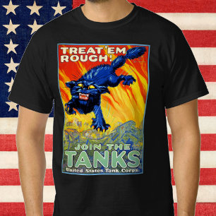 Vintage Militär Kriegsrekrutierung mit einer Wildk T-Shirt