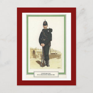 Vintage Militäreinheiten, 1903, Polizist RIC Postkarte