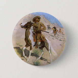 Vintage militärische Cowboys, The Scout von Reming Button