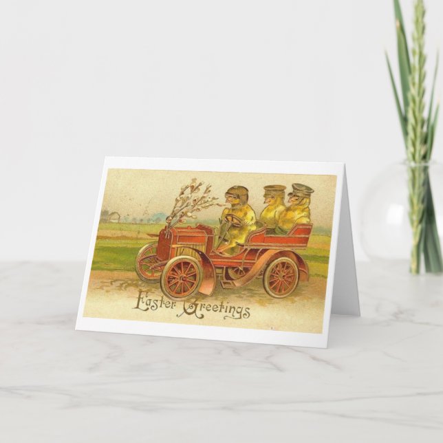 Vintage militärische Ostern Grüße! Vintage Karte (Vorderseite)