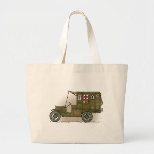 Vintage Militärkrankenwagen Jumbo Stoffbeutel