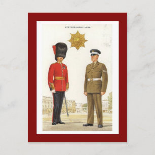 Vintage Militäruniformen, Coldstream Guards Postkarte
